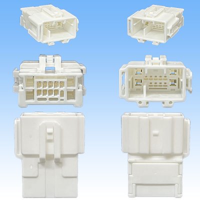 画像3: 住友電装 025+090型HE ハイブリッド 非防水 13極 オスカプラー・端子セット (025型HE 9極+090型HE 4極)