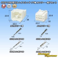 住友電装 025+090型TS ハイブリッド 非防水 17極 カプラー・端子セット (025型TS 8極+090型TS 9極)