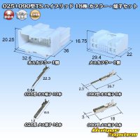 住友電装 025+090型TS ハイブリッド 非防水 18極 カプラー・端子セット (025型TS 10極+090型TS 8極)