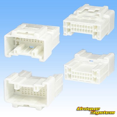 画像2: 住友電装 025+090型TS ハイブリッド 非防水 20極 オスカプラー (025型TS 16極+090型TS 4極)