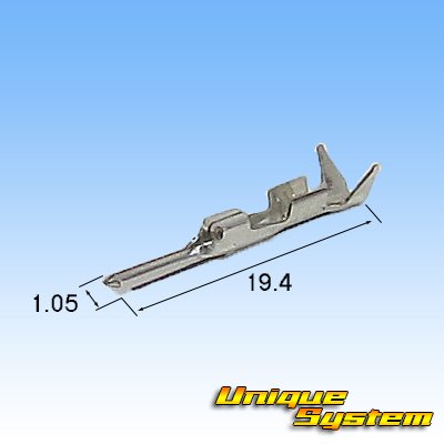 画像3: 三菱電線工業製(現古河電工製) 040型 UC 非防水 2極 オスカプラー・端子セット 灰