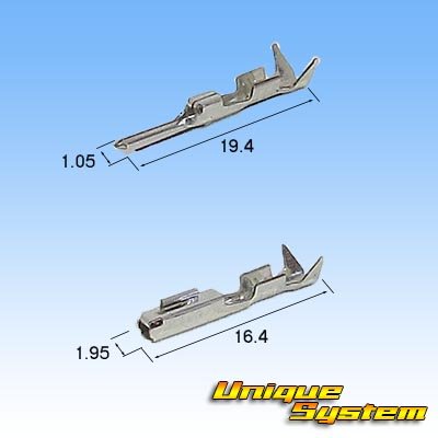 画像4: 三菱電線工業製(現古河電工製) 040型 UC 非防水 2極 カプラー・端子セット 白