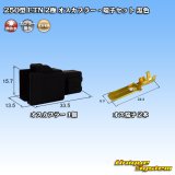 住友電装 250型 ETN 非防水 2極 オスカプラー・端子セット タイプ1 黒色