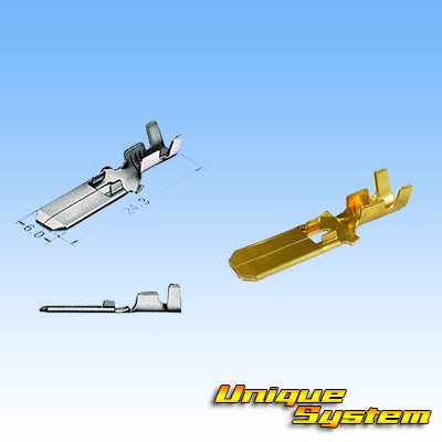 画像2: 住友電装 250型 ETN用シリーズ 非防水 オス端子 適用電線サイズ：0.5-2.0mm2