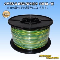 住友電装 AVSS 0.5SQ 切り売り 1M 緑/黄 ストライプ