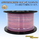住友電装 AVSS fタイプ 2SQ 切り売り 1M 桃/青 ストライプ