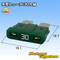 太平洋精工 平型ヒューズ 30A 緑色