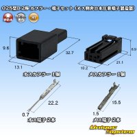 JST 日本圧着端子製造 025型II 非防水 2極 カプラー・端子セット (オス側非日本圧着端子製造製)