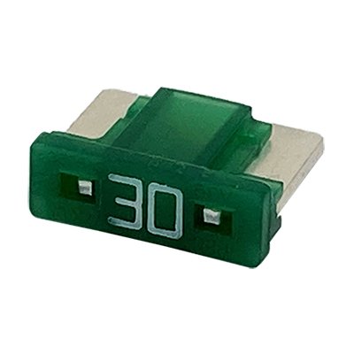 画像5: 16AWG 配線付き 防水 防滴 ヒューズホルダー カプラー / 太平洋精工 低背ヒューズ 30A 緑色 挿入済み