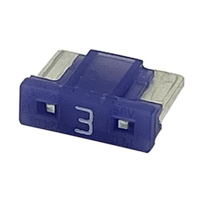 画像5: 16AWG 配線付き 防水 防滴 ヒューズホルダー カプラー / 太平洋精工 低背ヒューズ 3A 紫色 挿入済み