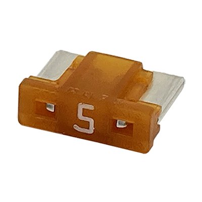 画像5: 16AWG 配線付き 防水 防滴 ヒューズホルダー カプラー / 太平洋精工 低背ヒューズ 5A 黄赤色 挿入済み
