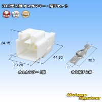 矢崎総業 312型 非防水 2極 オスカプラー・端子セット
