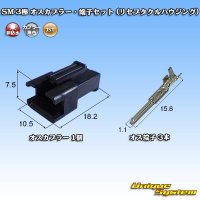 JST 日本圧着端子製造 SM 非防水 3極 オスカプラー・端子セット (リセプタクルハウジング)