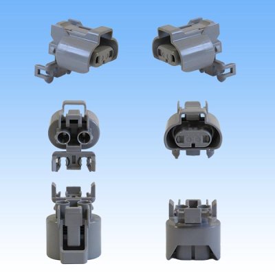 画像2: 住友電装 HB4 防水 メスカプラー 2極 灰色・端子セット