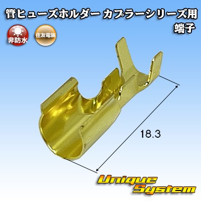 画像1: 住友電装 管ヒューズホルダー カプラーシリーズ用 非防水 端子