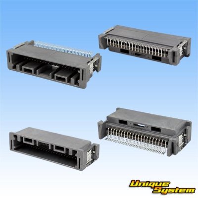 画像2: 住友電装 020型 非防水 HE 42極 オスカプラー 灰色 (PCBタイプ)