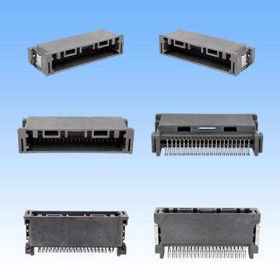 画像3: 住友電装 020型 非防水 HE 42極 オスカプラー 灰色 (PCBタイプ)