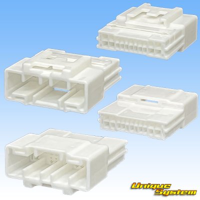画像2: 住友電装 025+060型TS ハイブリッド 非防水 18極 オスカプラー・端子セット タイプ2 (025型TS 12極+060型TS 6極)
