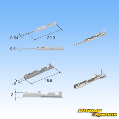 画像8: 住友電装 025+090型TS ハイブリッド 非防水 18極 カプラー・端子セット (025型TS 10極+090型TS 8極)