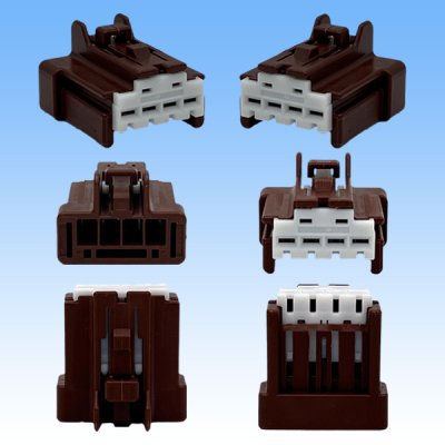 画像3: 住友電装 090型 NS-CS 非防水 4極 メスカプラー タイプ2 茶色