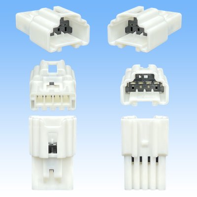 画像3: 住友電装 090型 NS-CS 非防水 4極 オスカプラー タイプ1 白色
