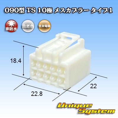 画像1: 住友電装 090型 TS 非防水 10極 メスカプラー タイプ1