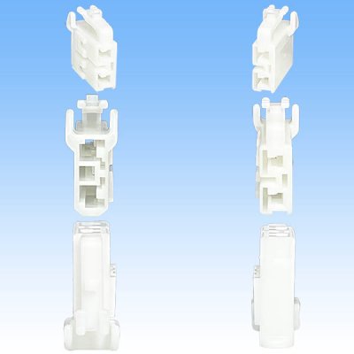 画像3: 住友電装 090型 TS 非防水 2極 メスカプラー・端子セット タイプ3 白色