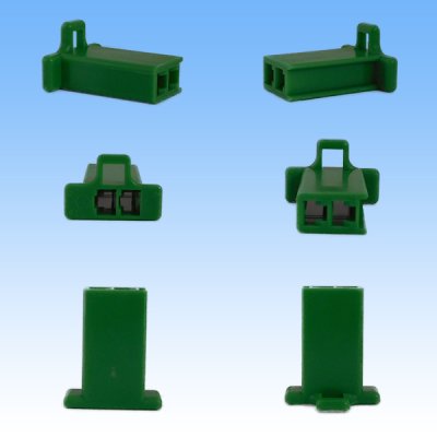 画像3: 住友電装 110型 MTW 非防水 2極 カプラー・端子セット 緑色