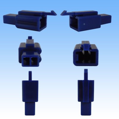 画像2: 住友電装 110型 MTW 非防水 2極 カプラー・端子セット 青色