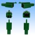 画像2: 住友電装 110型 MTW 非防水 2極 オスカプラー・端子セット 緑色 (2)
