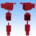 画像2: 住友電装 110型 MTW 非防水 4極 オスカプラー・端子セット 赤色 (2)