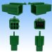 画像2: 住友電装 110型 MTW 非防水 6極 カプラー・端子セット 緑色 (2)