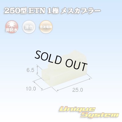 画像1: 住友電装 250型 ETN 非防水 1極 メスカプラー