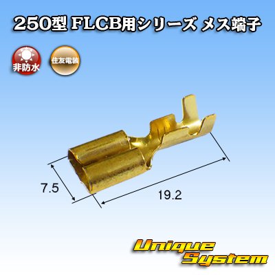 画像1: 住友電装 250型 FLCB用シリーズ 非防水 メス端子 (爪無し)