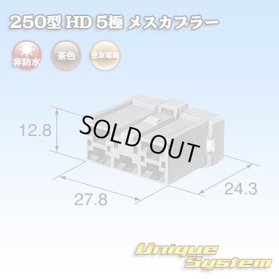 画像4: 住友電装 250型 HD 非防水 5極 メスカプラー