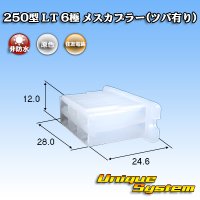 住友電装 250型 LT 非防水 6極 メスカプラー(ツバ有り)