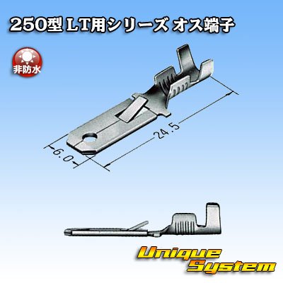 画像4: 住友電装 250型 LTシリーズ用 非防水 オス端子 サイズ：M(0.5-2.0mm2)