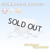 住友電装 250型 逆ロック 非防水 2極 オスカプラー (ブラケット無し)