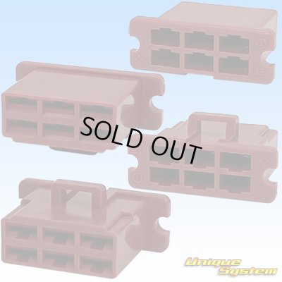 画像4: 住友電装 250型 逆ロック 非防水 6極 カプラー・端子セット 赤色