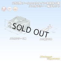 住友電装 250型 アームロックタイプ 非防水 6極 メスカプラー・端子セット