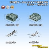 住友電装 250型 アームロックタイプ 非防水 6極 カプラー・端子セット