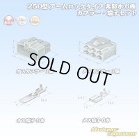 住友電装 250型 アームロックタイプ 非防水 6極 カプラー・端子セット