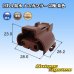 画像1: 住友電装 HB4 防水 メスカプラー 2極 茶色 (1)