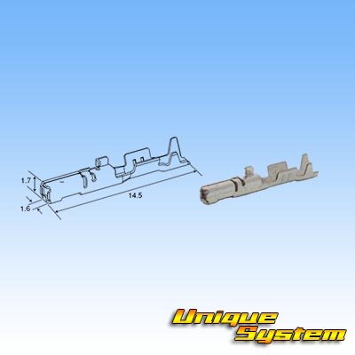 画像4: タイコエレクトロニクス AMP 025型III 非防水 4極 メスカプラー・端子セット 黒色