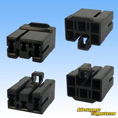 画像2: タイコエレクトロニクス AMP 120型 マルチインターロックマークII 非防水 5極 メスカプラー・端子セット 黒色