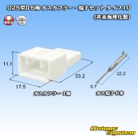 025型II 非防水 6極 オスカプラー・端子セット タイプ10 (非東海理化製)