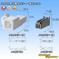 東海理化 040III型 非防水 2極 カプラー・端子セット