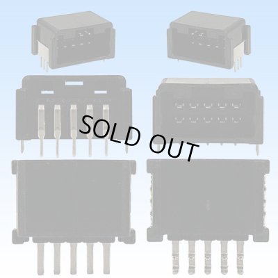 画像3: 東海理化 060型 非防水 10極 オスカプラー(PCBタイプ ヘッダー)