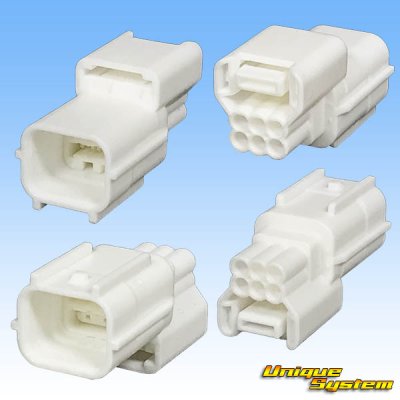 画像3: 矢崎総業 025型 HS 防水 6極 オスカプラー タイプ1 白色