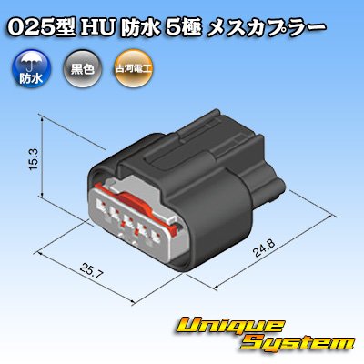 画像4: 旧三菱電線工業(現古河電工) 025型 HU 防水 5極 メスカプラー